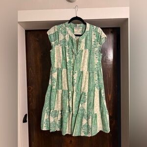 Roller Rabbit Berrino Notch Neck Cap Sleeve Dress